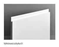 Dvierka so zafrézovanou úchytkou - lesk, mat, NANO mat, KERAMIK mat