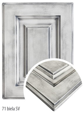 D71 - biela - Sivá Vintage