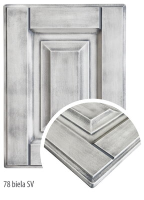 D78 - biela - Sivá Vintage